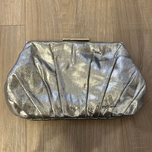 Lulu Townsend silver clutch with silver chain - can be taken off
